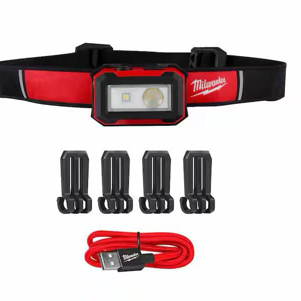 Milwaukee 450 Lumens Internal Rechargeable Magnetic Headlamp and Task Light 2012R