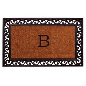 Rembrandt Monogram Door Mat 18 in. x 30 in. (Letter B)