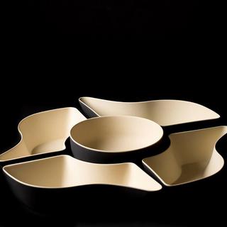 5-Piece Bamboo Petal Server Set