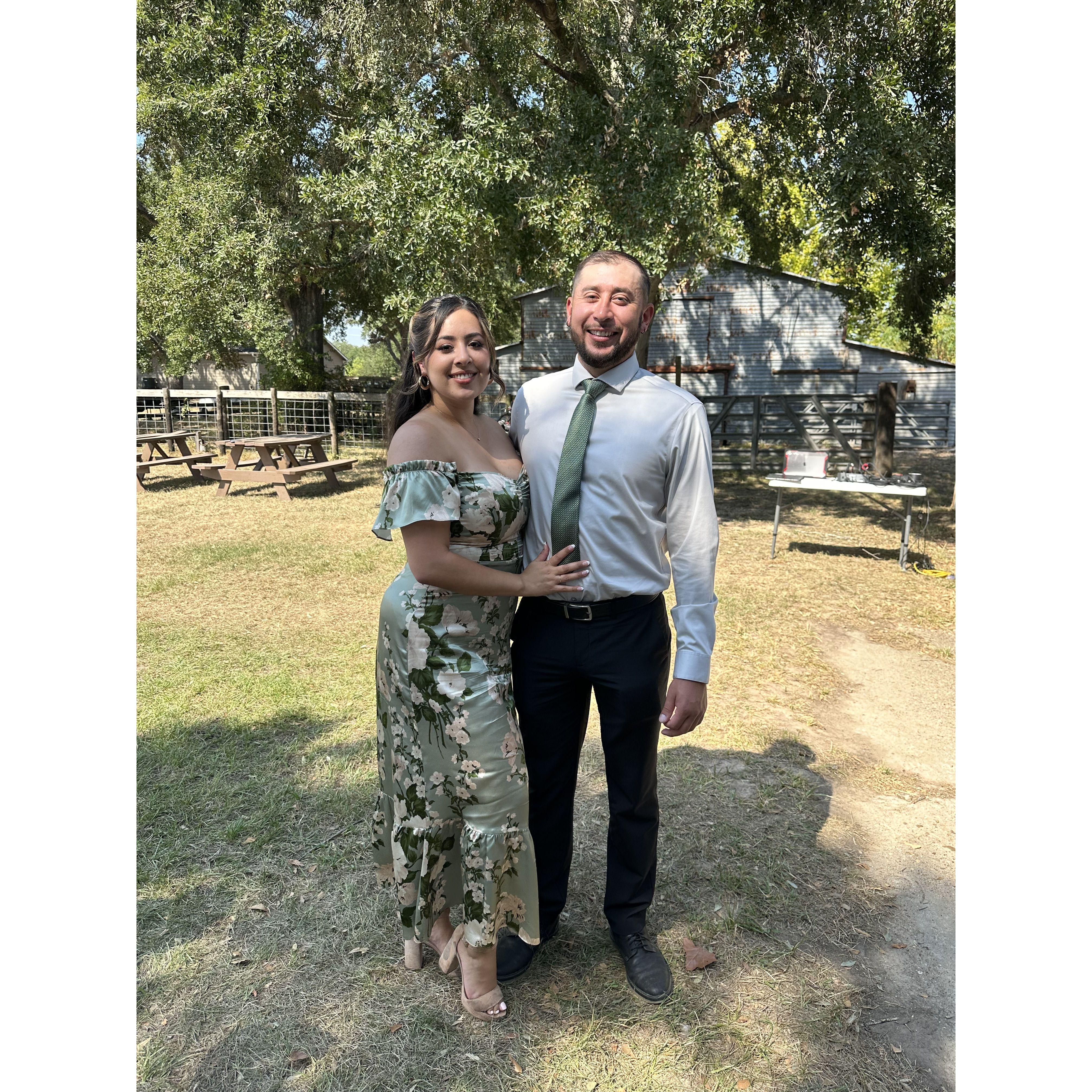 At Cheyenne's cousin's wedding!