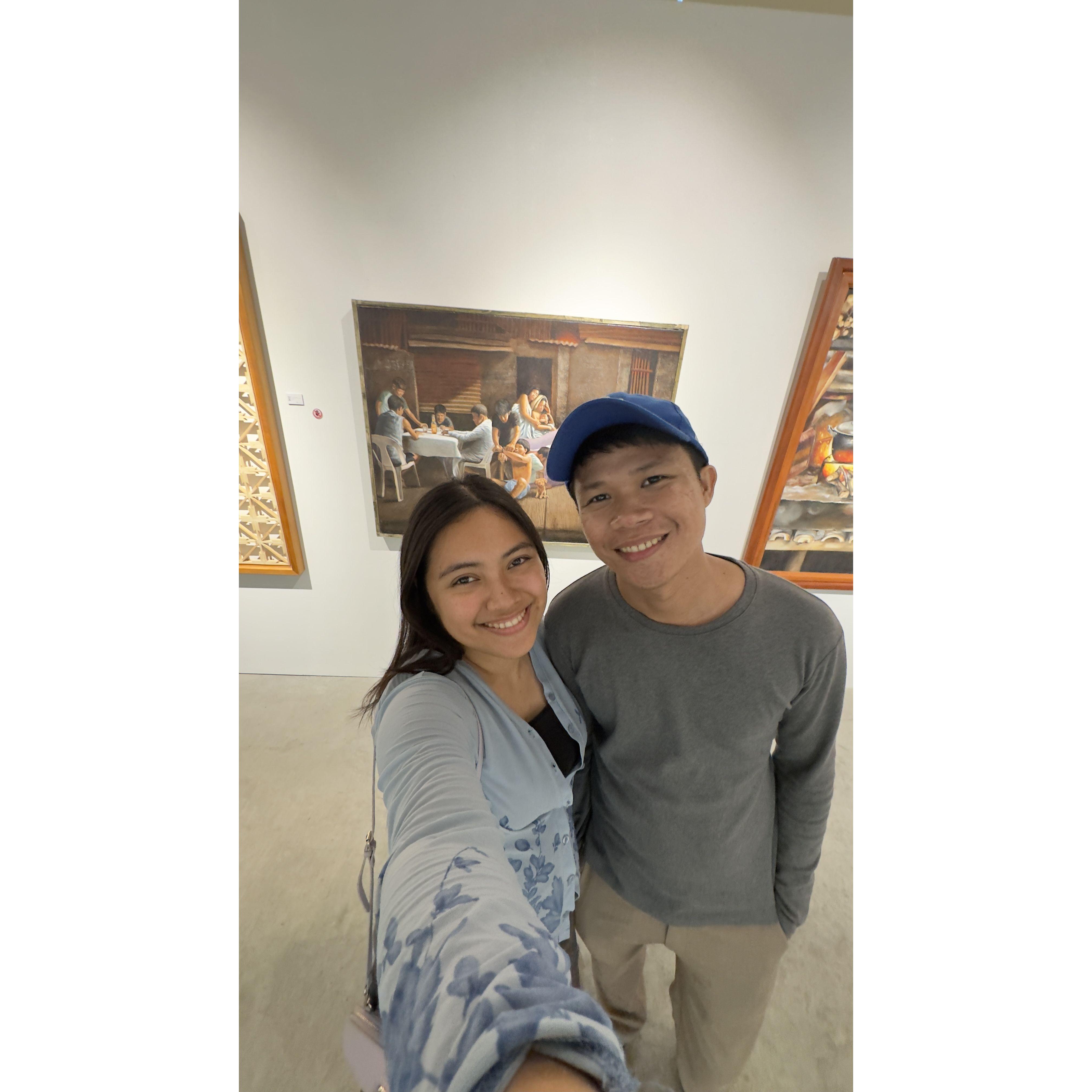 fangirling with the artist…