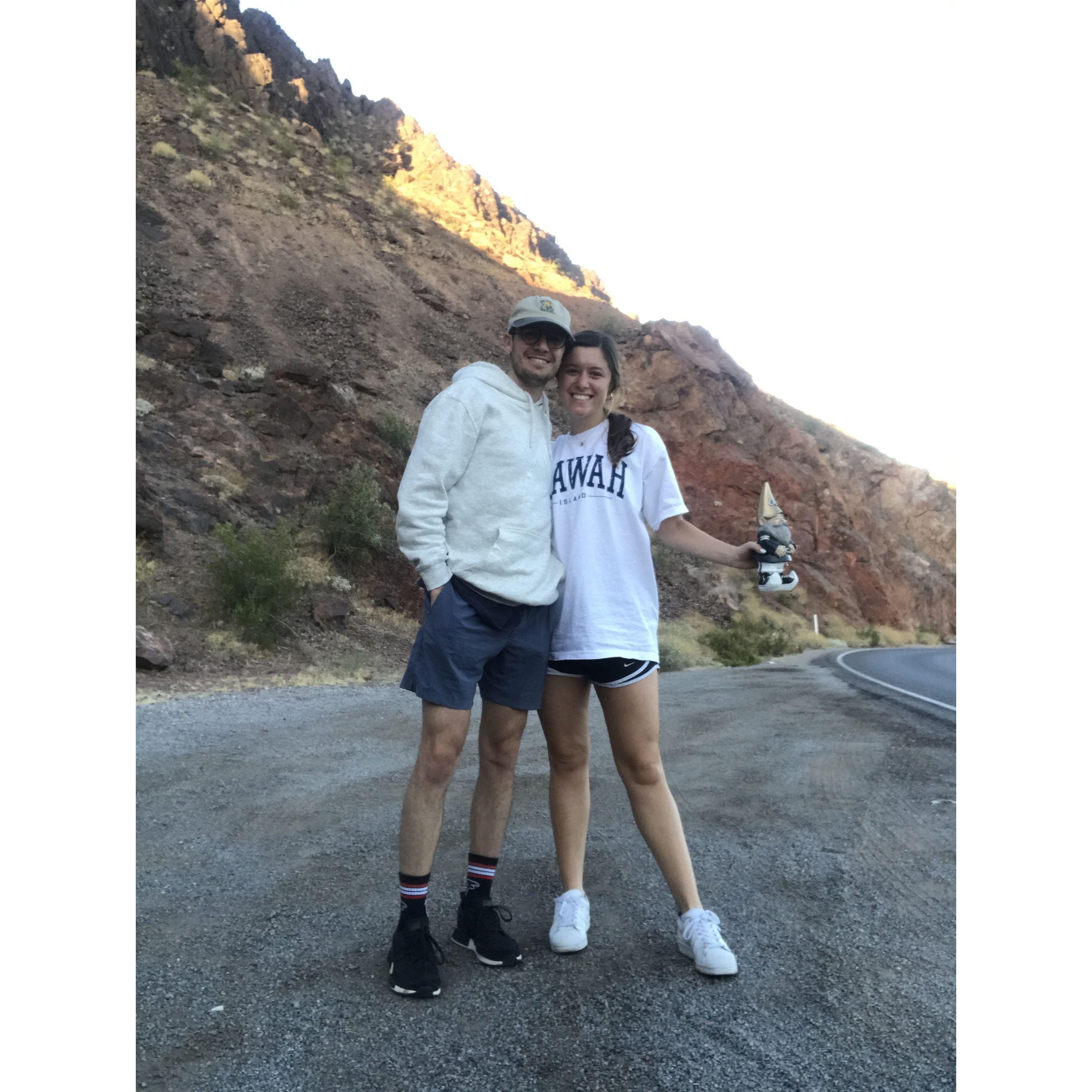 Self timers with our road trip buddy, Arnold Palmer (RIP)