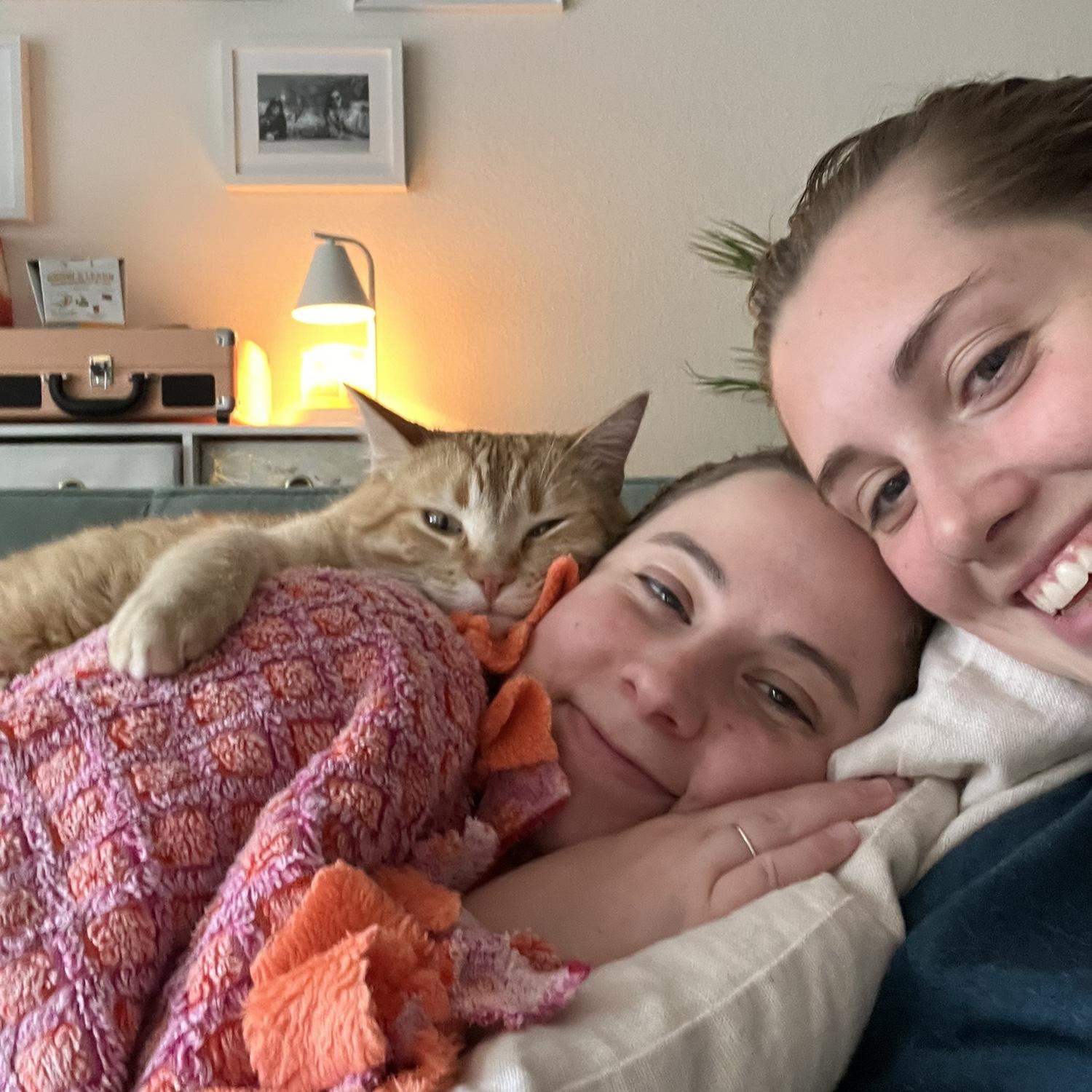 Cozying up on a rainy Portland day