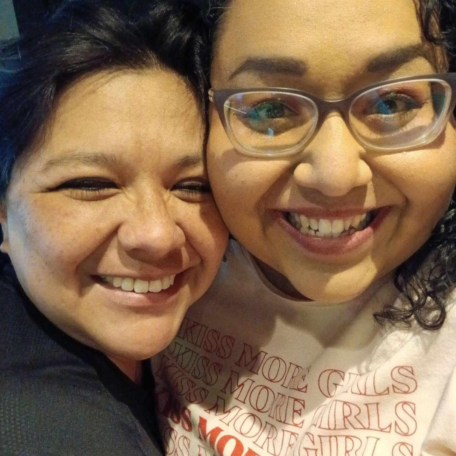 Our first ever picture together! At Kajun's on Lesbian Night.