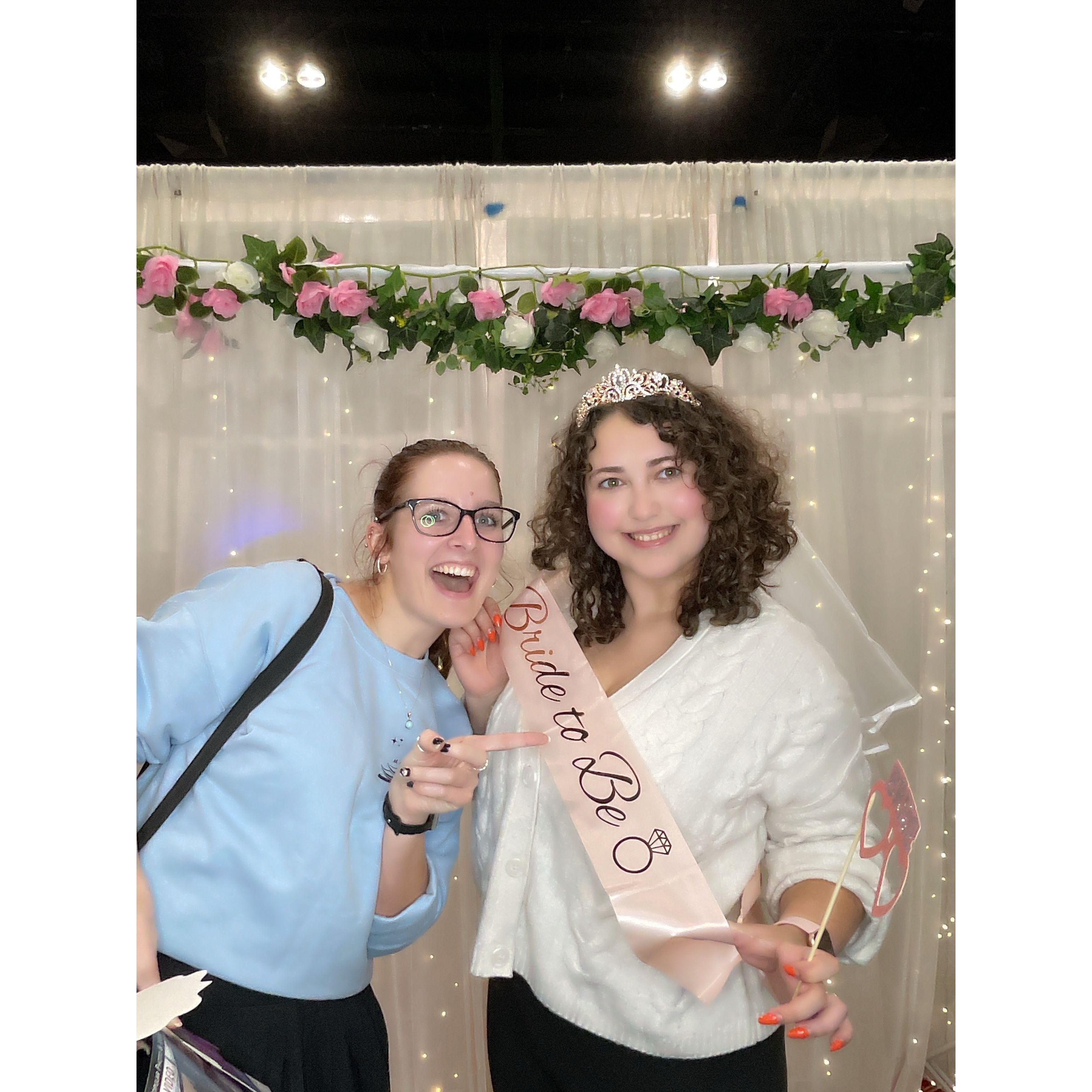 Amy and Eden @ the bridal expo