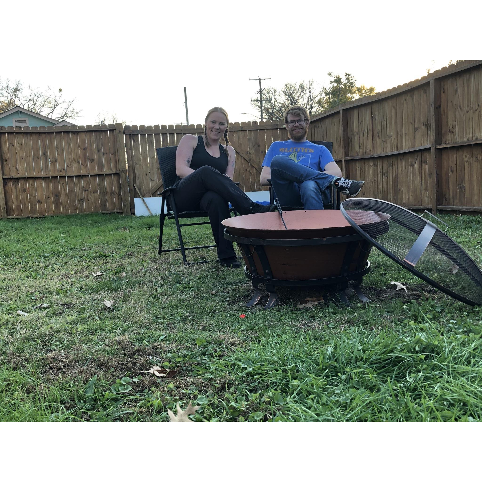 The yard we will be married in!