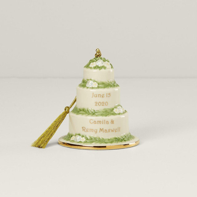 Our 1st Christmas Together Wedding Cake Ornament