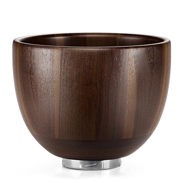 SpaceAid Wooden Bowl for Mixer - Kitchen Space Aid Acacia Wood Mixing Bowls Holder for Stand Mixer, Compatible with 4.5 & 5 QT Tilt-Head Models Kitchen, Natural Wood