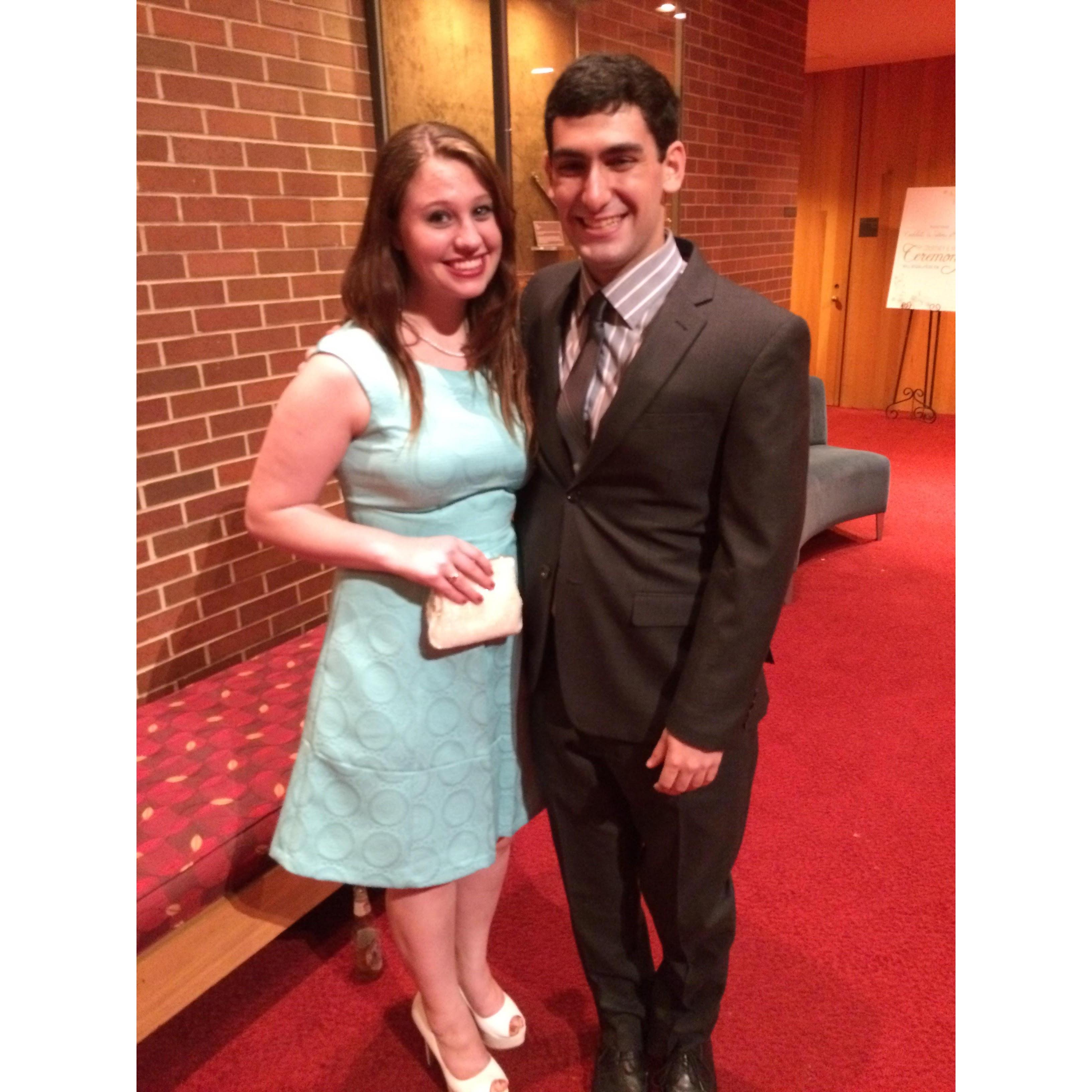Agnes and Edon on the wedding day in Memphis (not theirs though), August 1, 2015