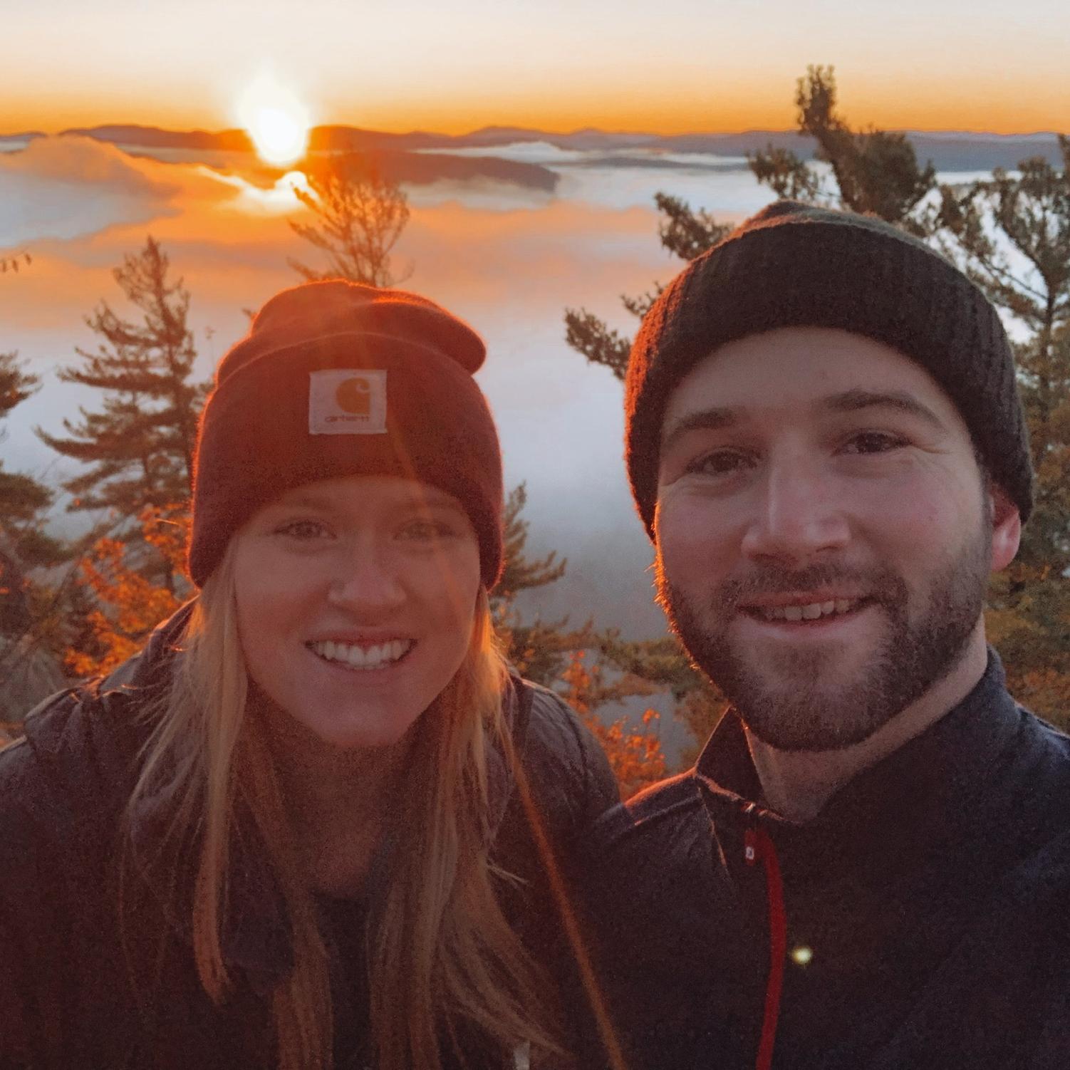 David's first sunrise hike! It was Emily's idea :)