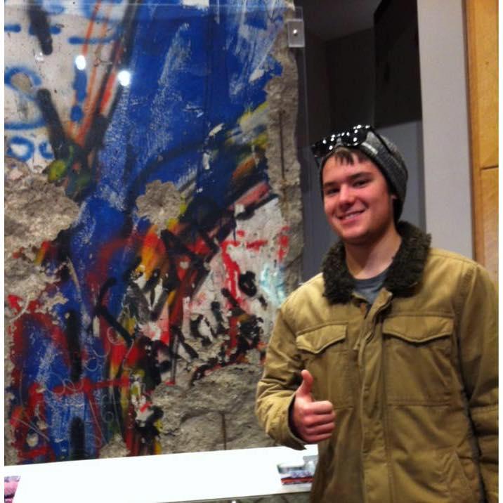 Declan's first time meeting the Berlin Wall