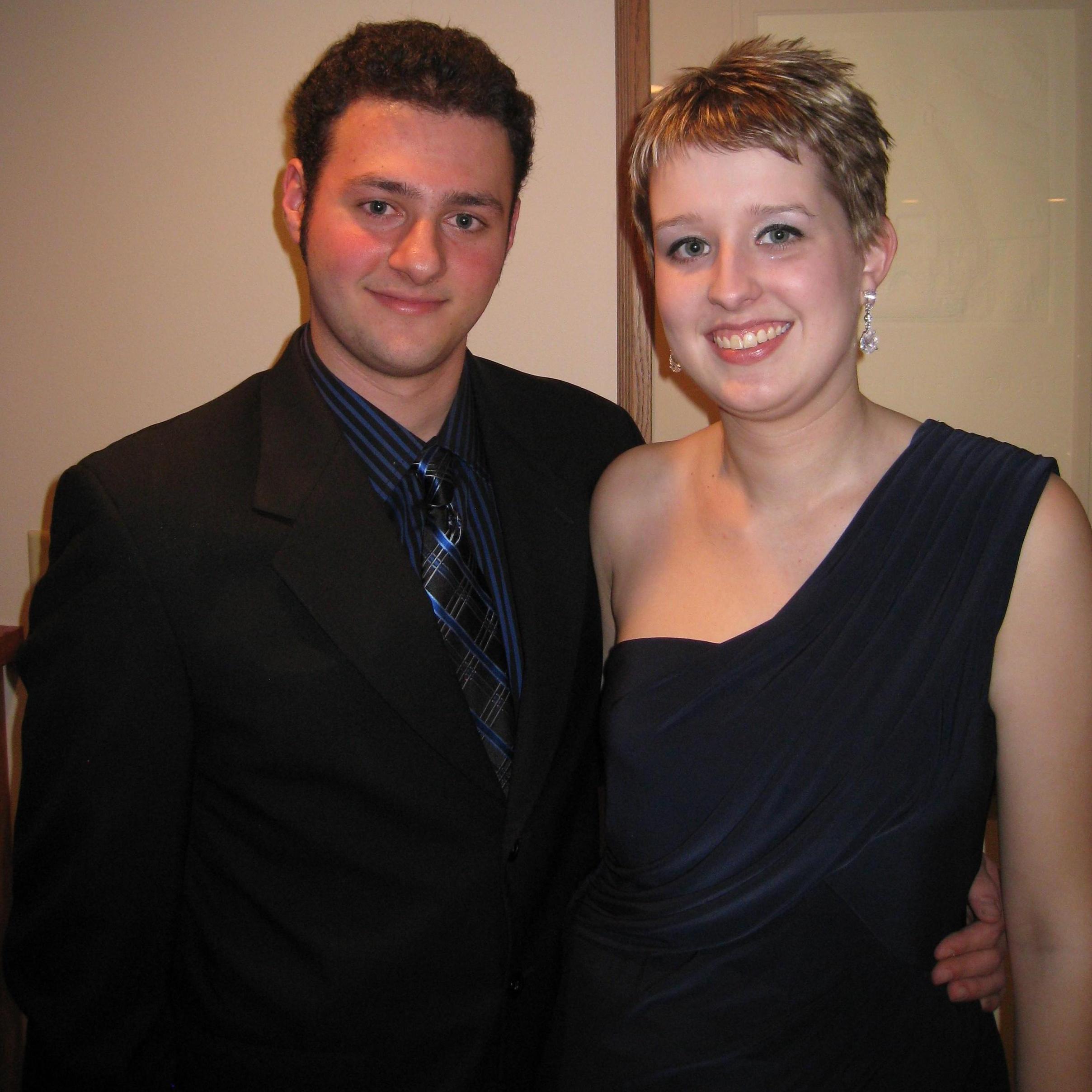 Winter formal circa 2012, our first fancy date together.