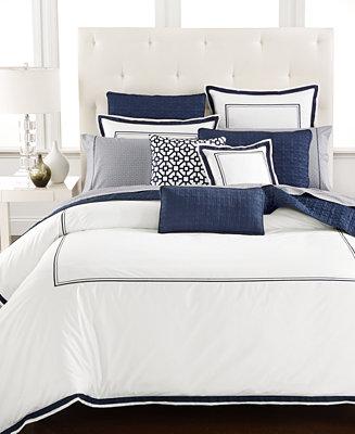 Embroidered Frame Full/Queen Comforter, Created for Macy's