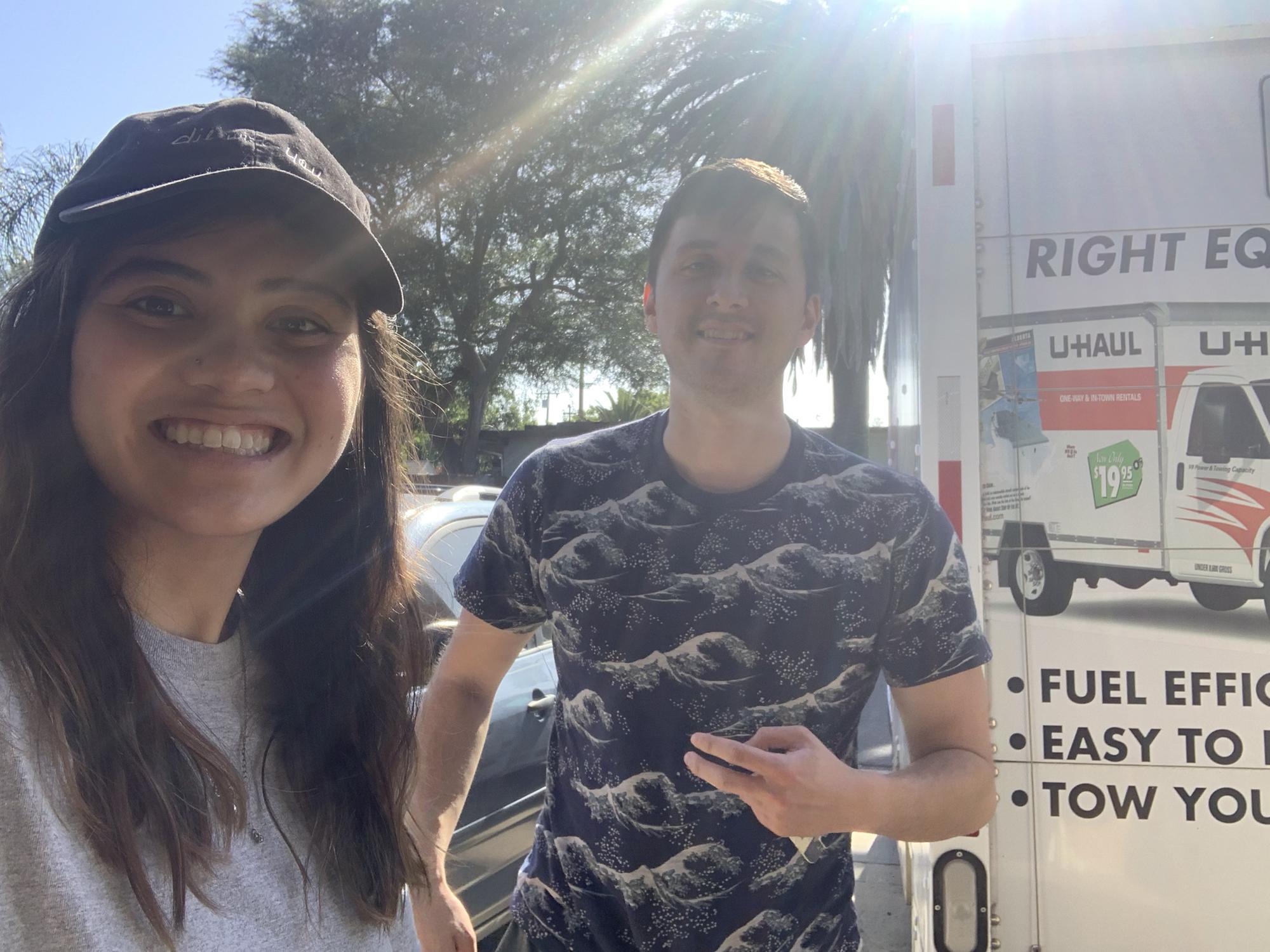 When we moved to California!