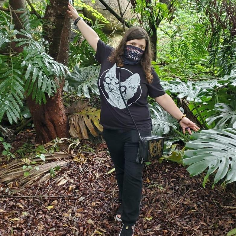 Christina putting on quite the display at the Miami Zoo