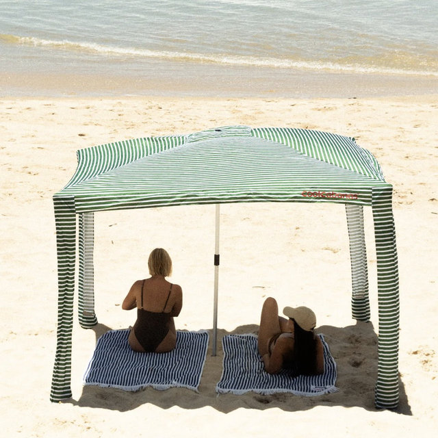 COOLCABANA 5 - Green Pinstripes / Large - 64ft²