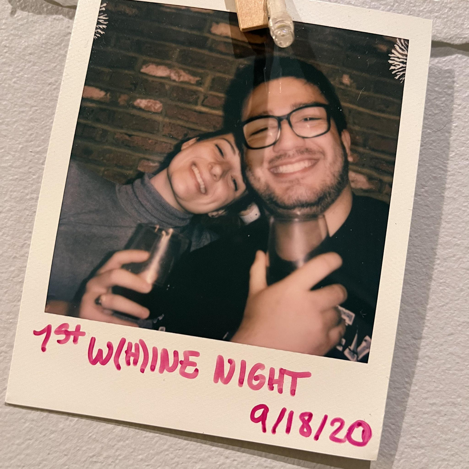 1st w(h)ine night polaroid