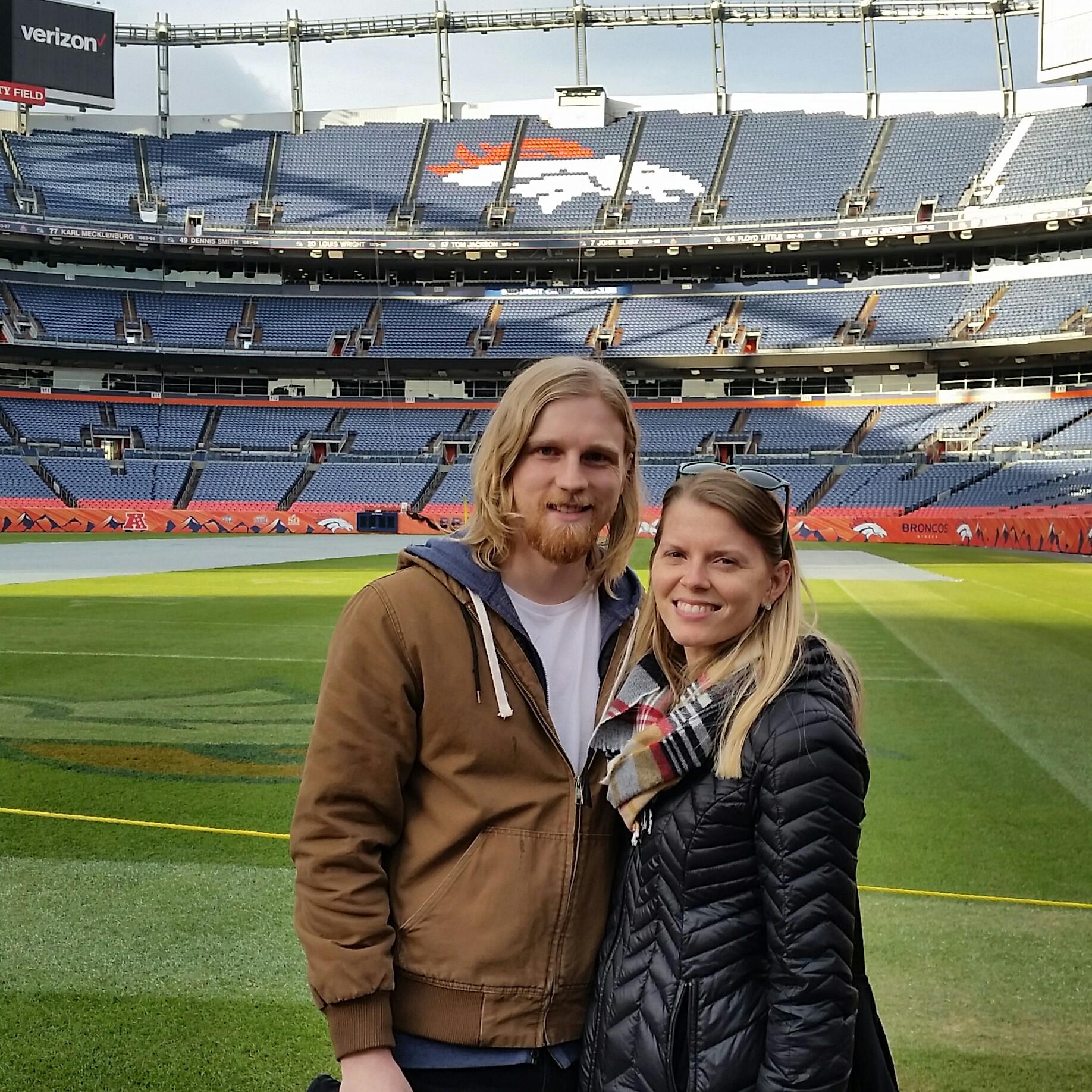 When we first visited Denver in 2016 we toured Mile High stadium.