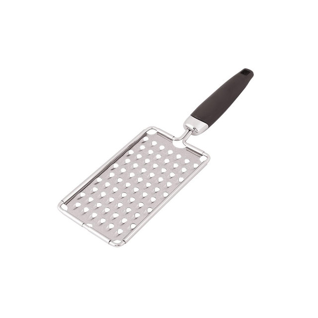 Unique Bargains Home Plastic Handle Vegetable Cheese Grater Zester Kitchen Slicers Silver Tone 1 Pc