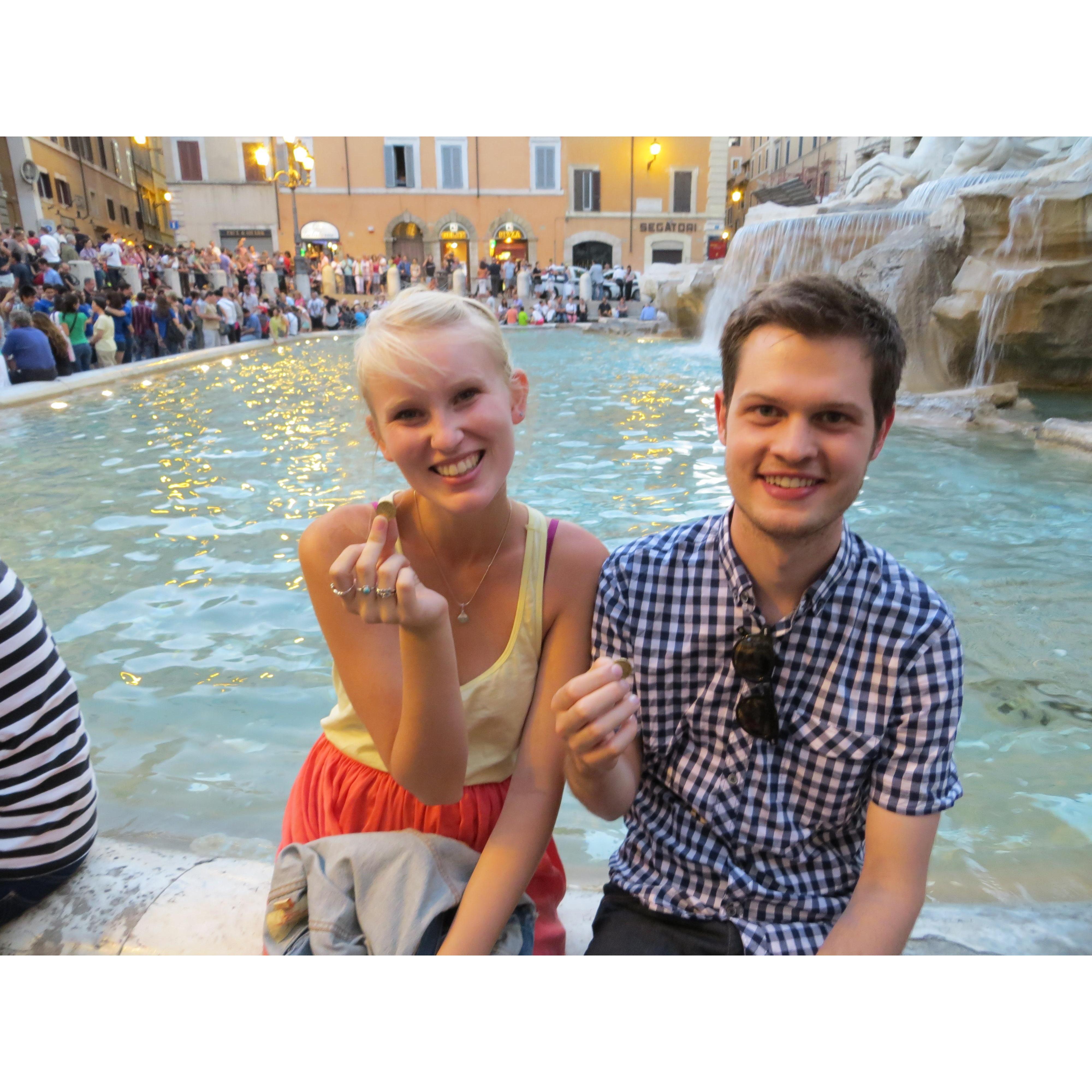 Trevi Fountain, 2012 wishing to be together forever :)