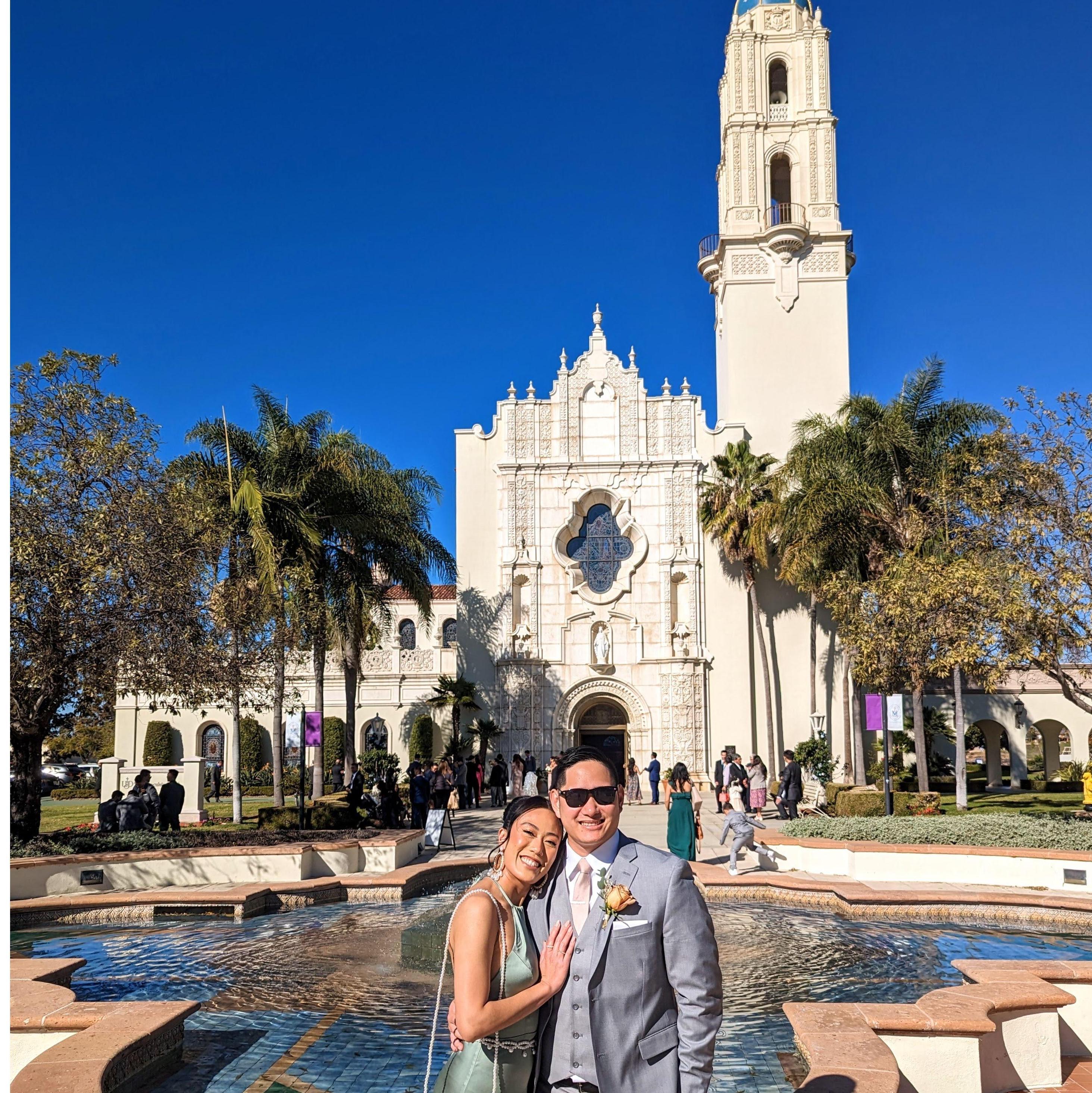 The last wedding we attended as boyfriend and girlfriend.