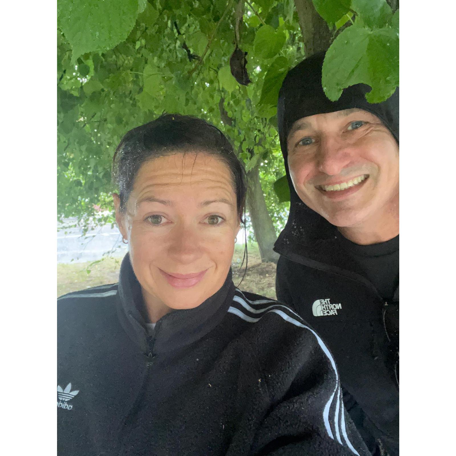 We love getting caught unexpectedly in the rain