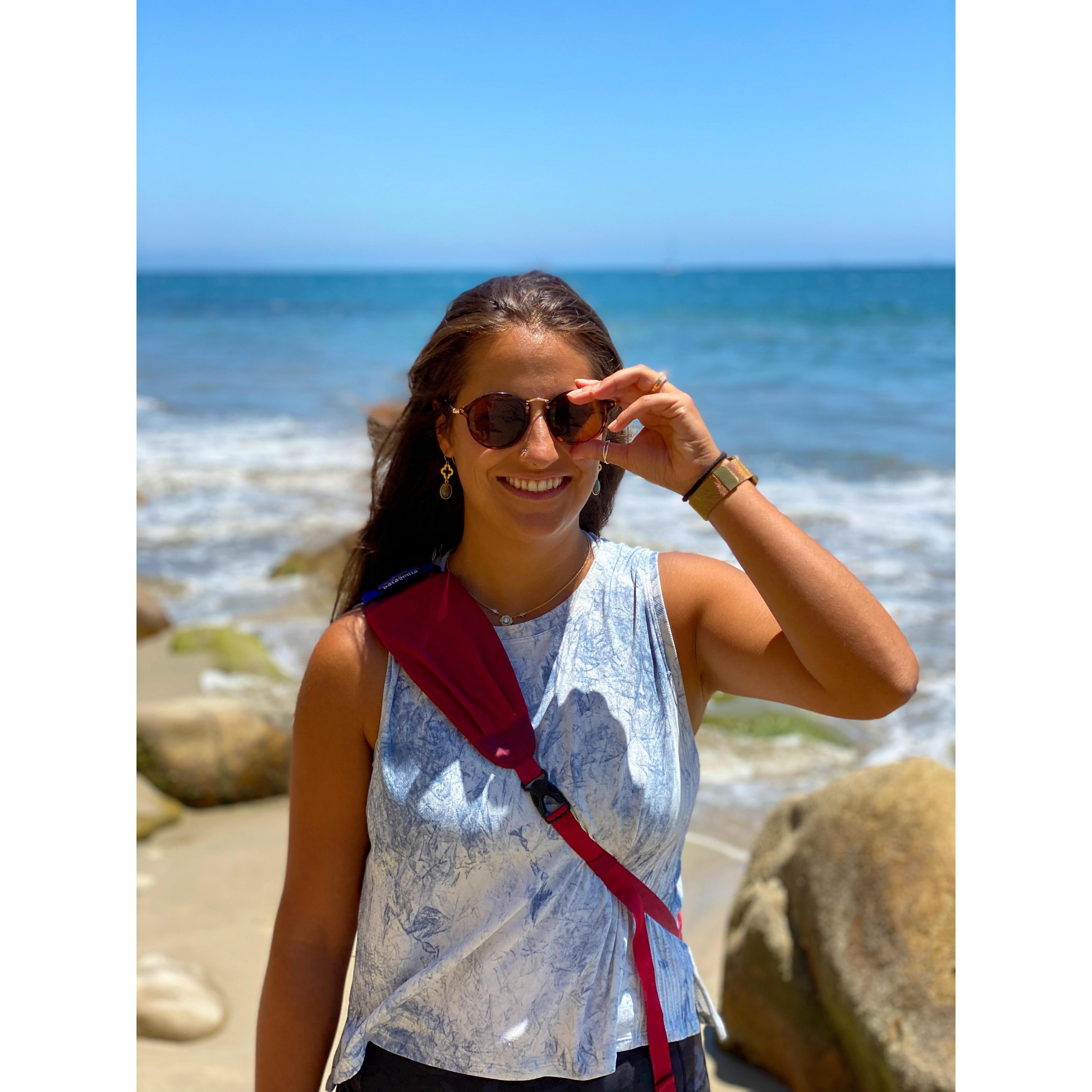 Wow, does she look great on some Pacific Ocean Beaches!