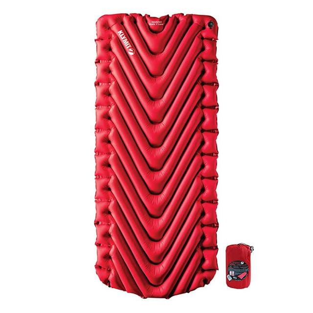 KLYMIT STATIC V LUXE Sleeping Pad, Extra Wide (30 inches) Best Camping Gear for Backpacking, Camping and Hiking, (76L x 30W x 3H inches)