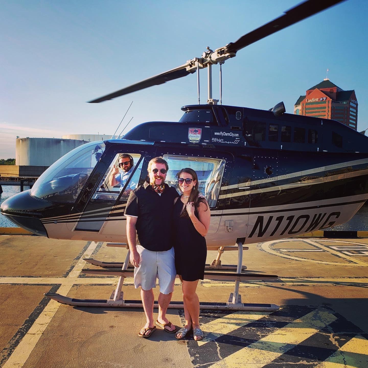 6.16.2020 Helicopter Ride in Baltimore, MD for Matt's 30th Birthday Surprise!