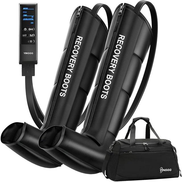 YINGGG Air Leg Massager with Compression: Professional Full Compression Boots with Adjustable 9 Intensities, Leg Massager for Circulation and Fatigue Relief for Post-Workout(Medium)
