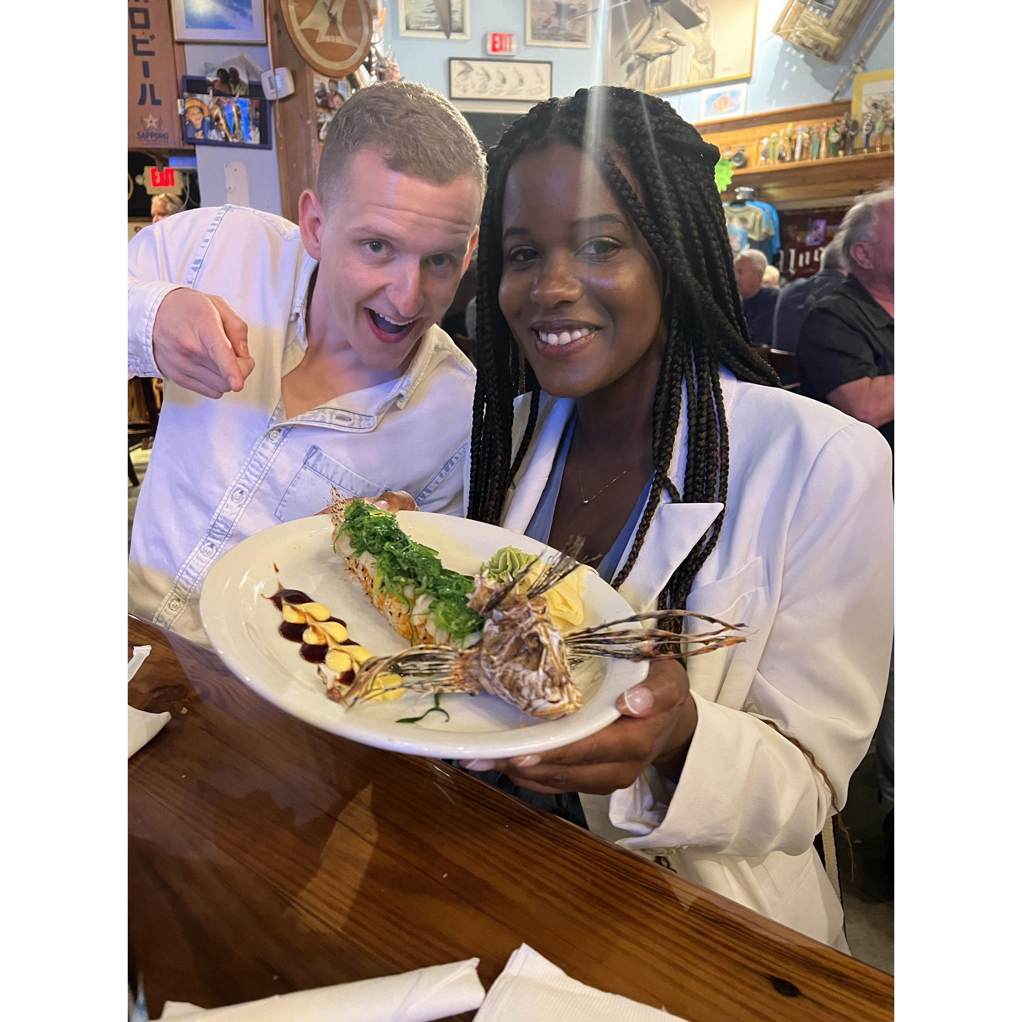 Lionfish Sushi - Florida Keys 2022