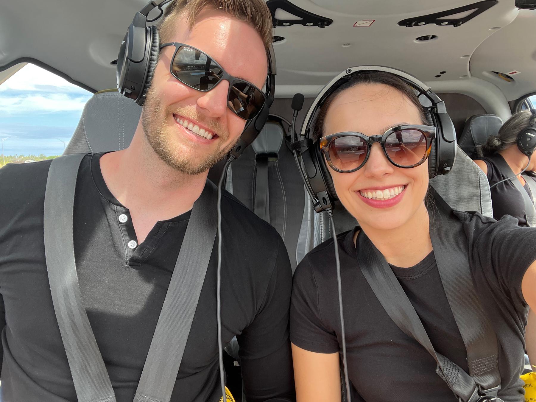 The helicopter trip where Andrew probably SHOULD have proposed...