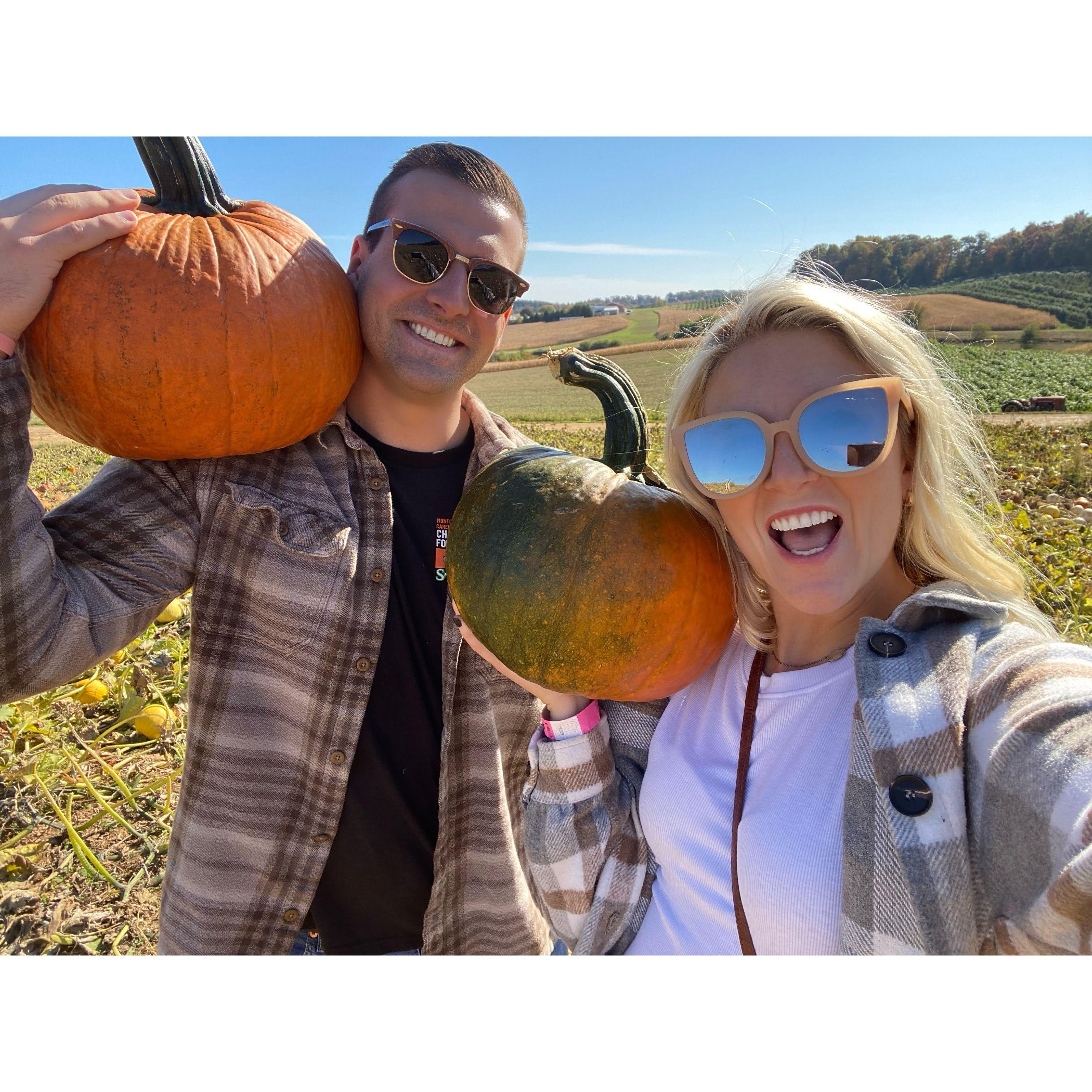 The start of our pumpkin carving contest tradition.