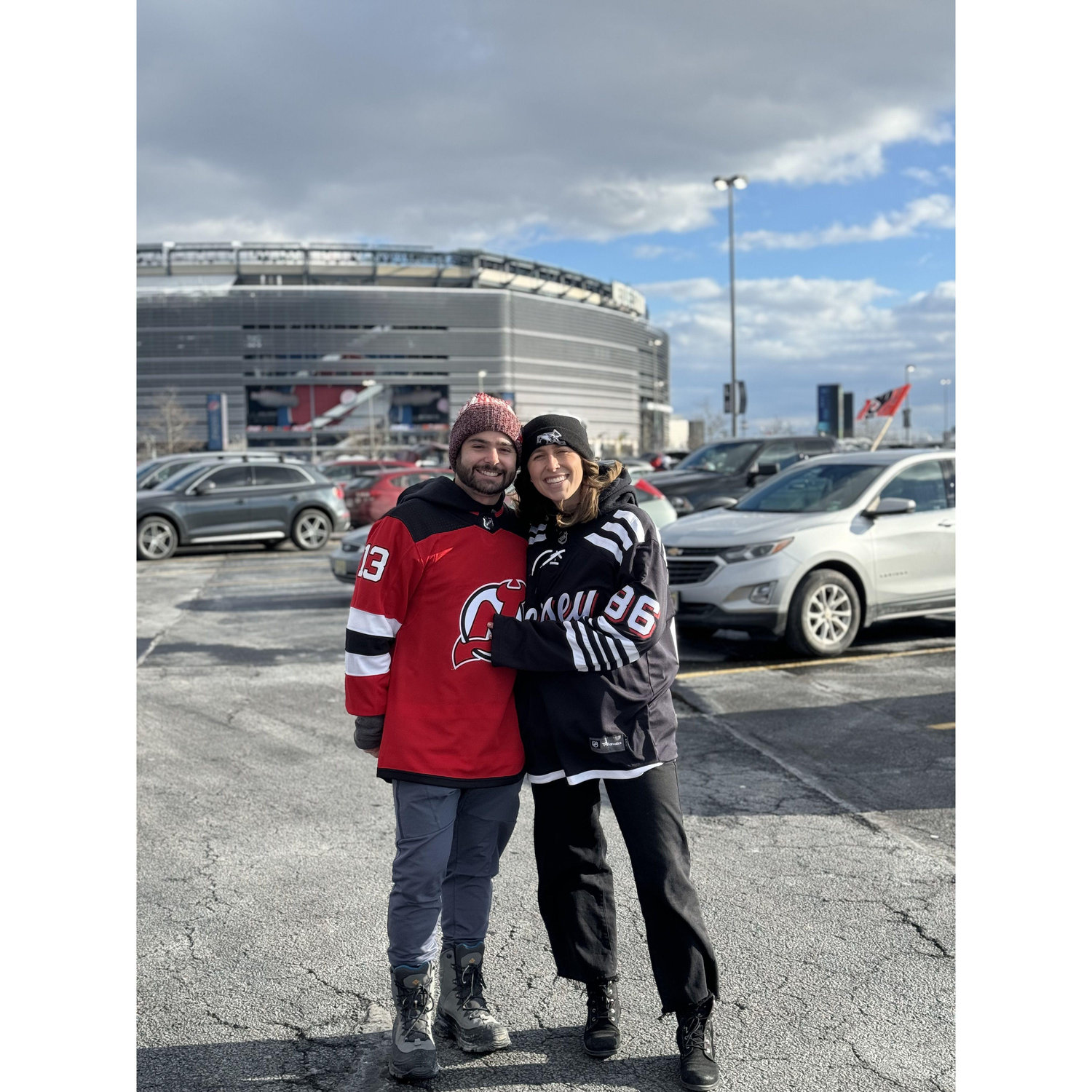 We can’t forget about the Devils! Only a Jersey Boy could get a Florida Girl to watch a hockey game outside in February.