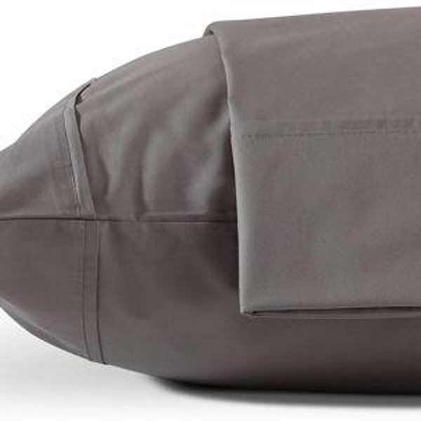100% Cotton Pillowcases Set of 2 - Charcoal