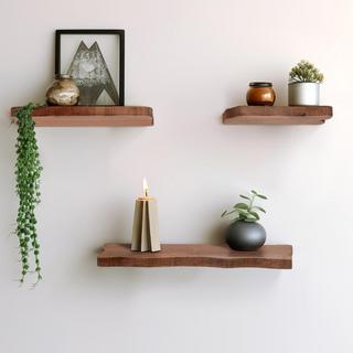 Neutral 3-Piece Floating Shelve Set