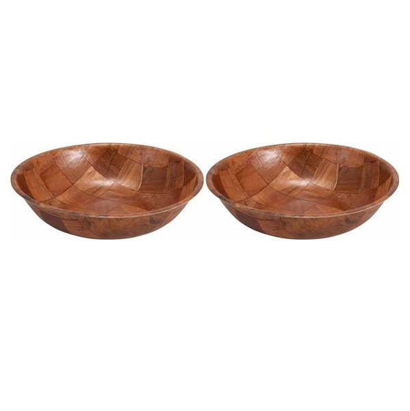 Winco WWB-10 Wooden Woven Salad (2 pack)