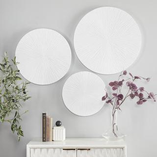 3-Piece Contemporary Round Wall Decor Set