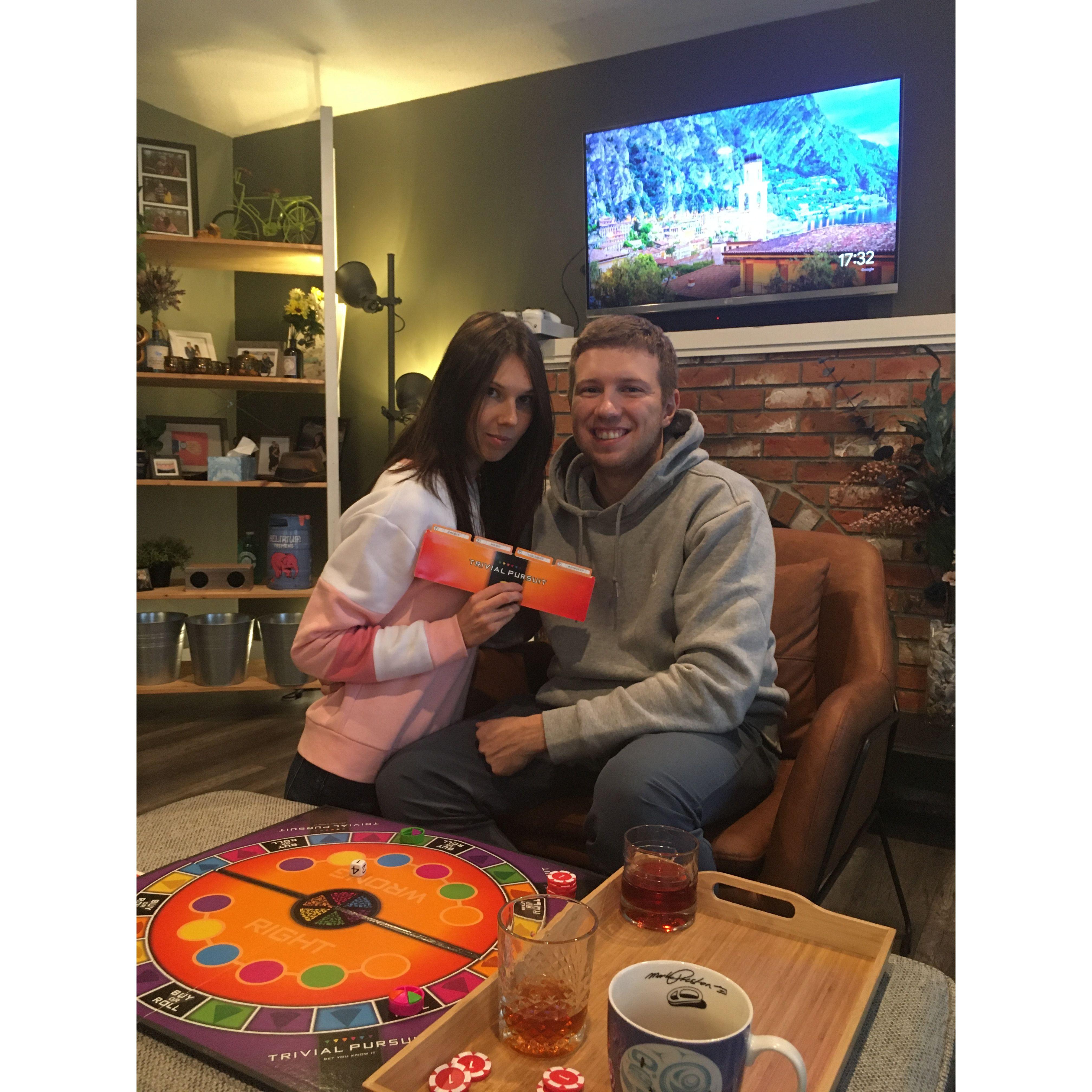 Thanksgiving isn't complete without a game of Trivial Pursuit 