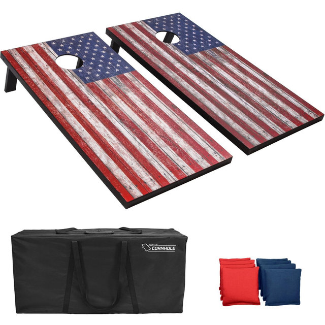GoSports America Graphic Cornhole Toss Game Set