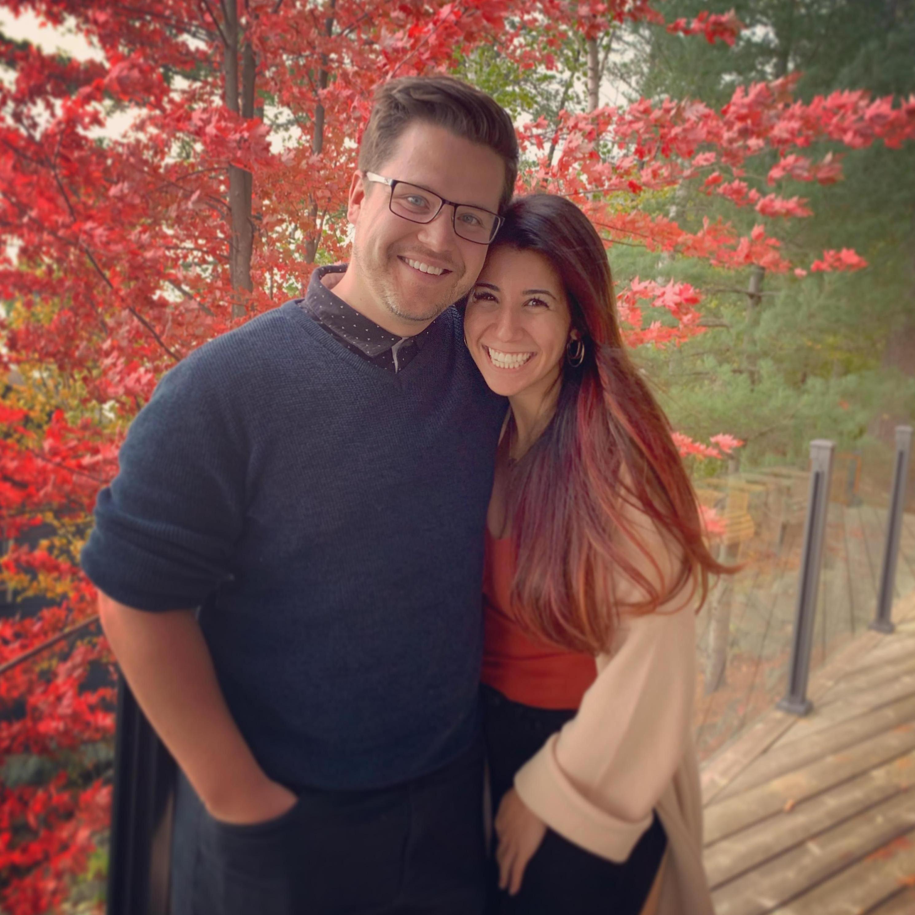 Thanksgiving 2019 at a family cottage! Roberta's head is camouflaging into the background.