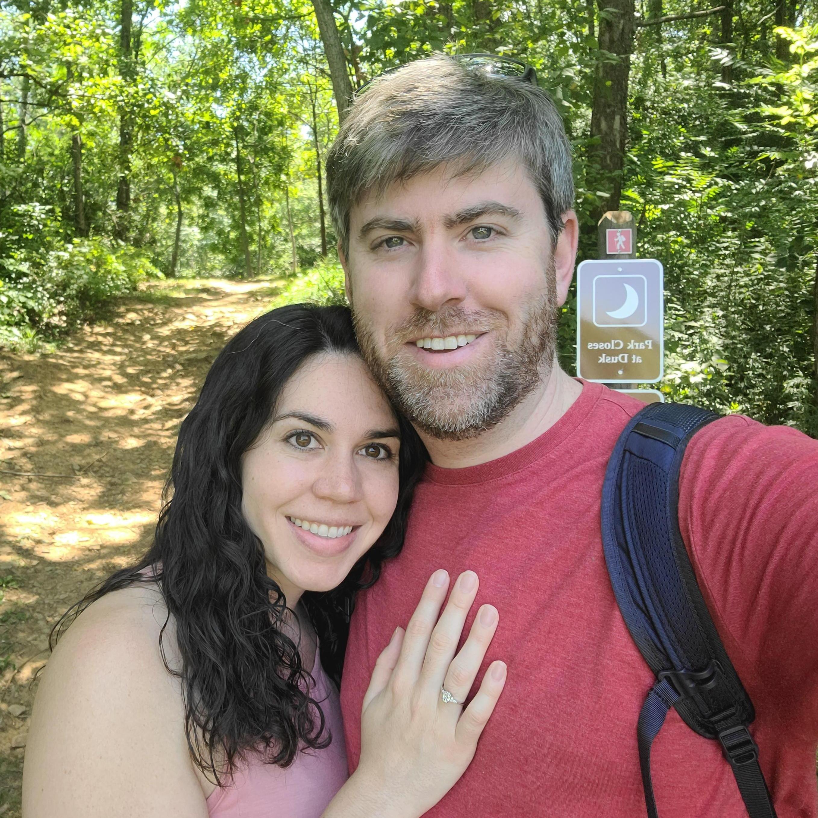 Hiking the day after the proposal!