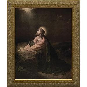 Christ in the Garden of Gethsemane Framed Wall Art *18x24*