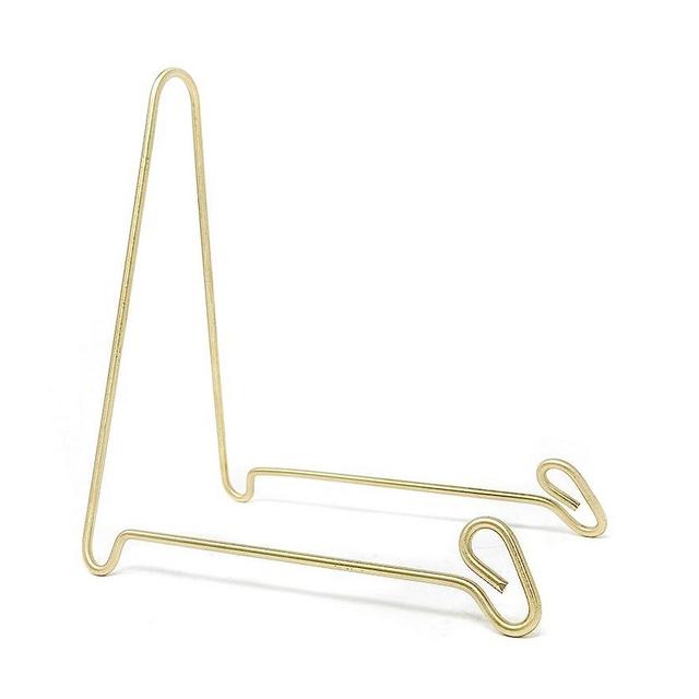 Holders, Stands, and More Bowl Stand Or Plate Stand for Display of Bowls, Plates, Platters, Artwork, Or Mineral Slabs, Large, Brass