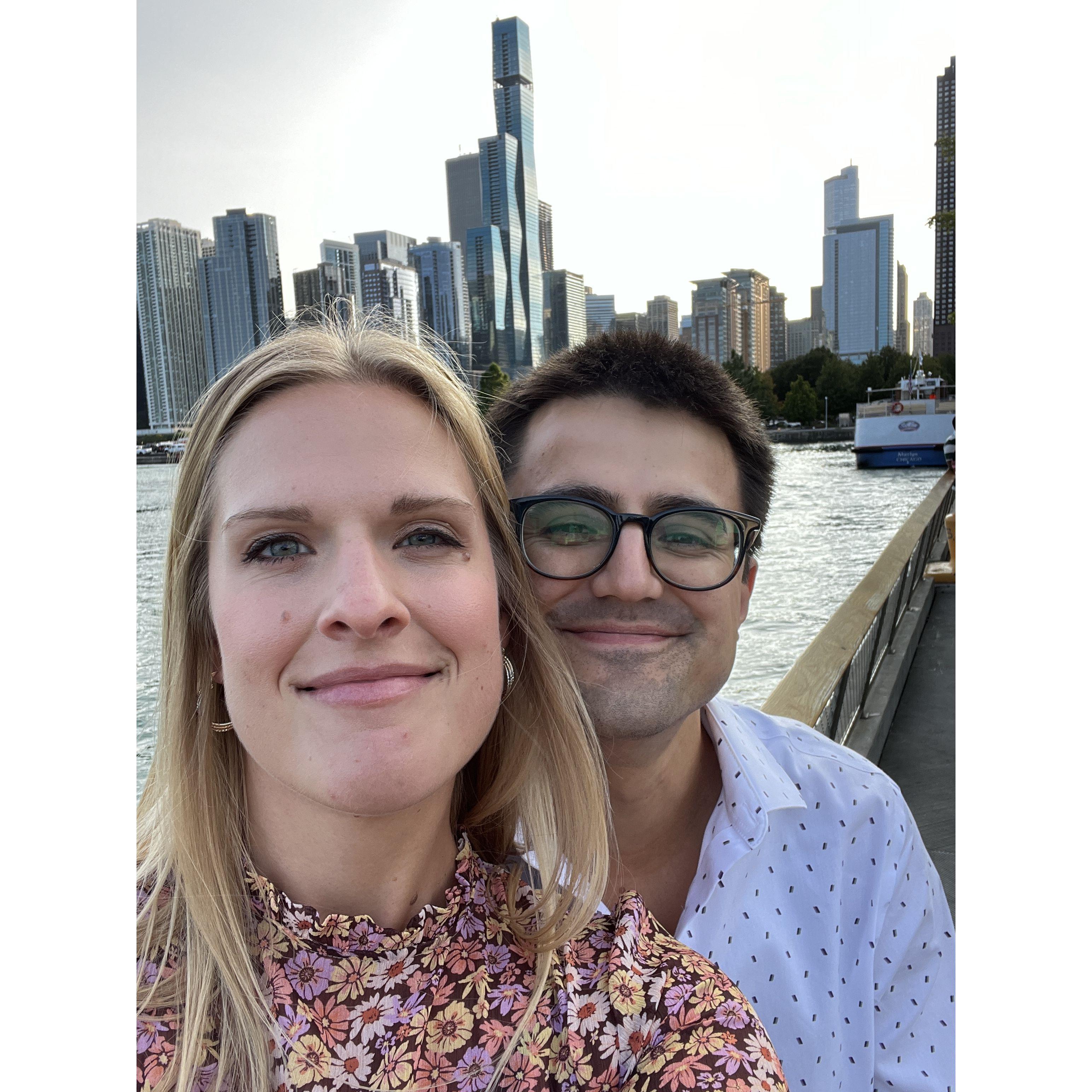 celebrating eight months on Lake Michigan