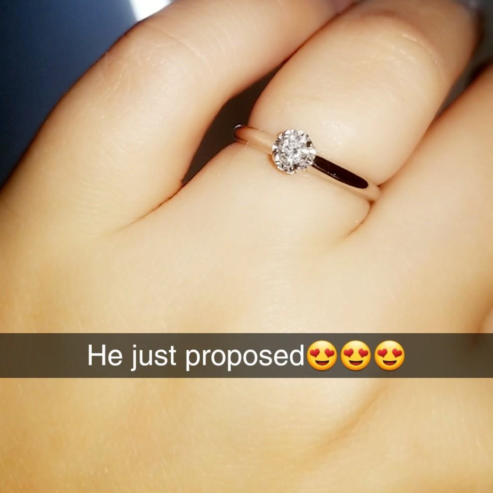 The day he proposed. I was in complete shock.