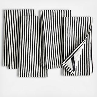 Hand Painted Shirting Stripe Napkin, Set of 4