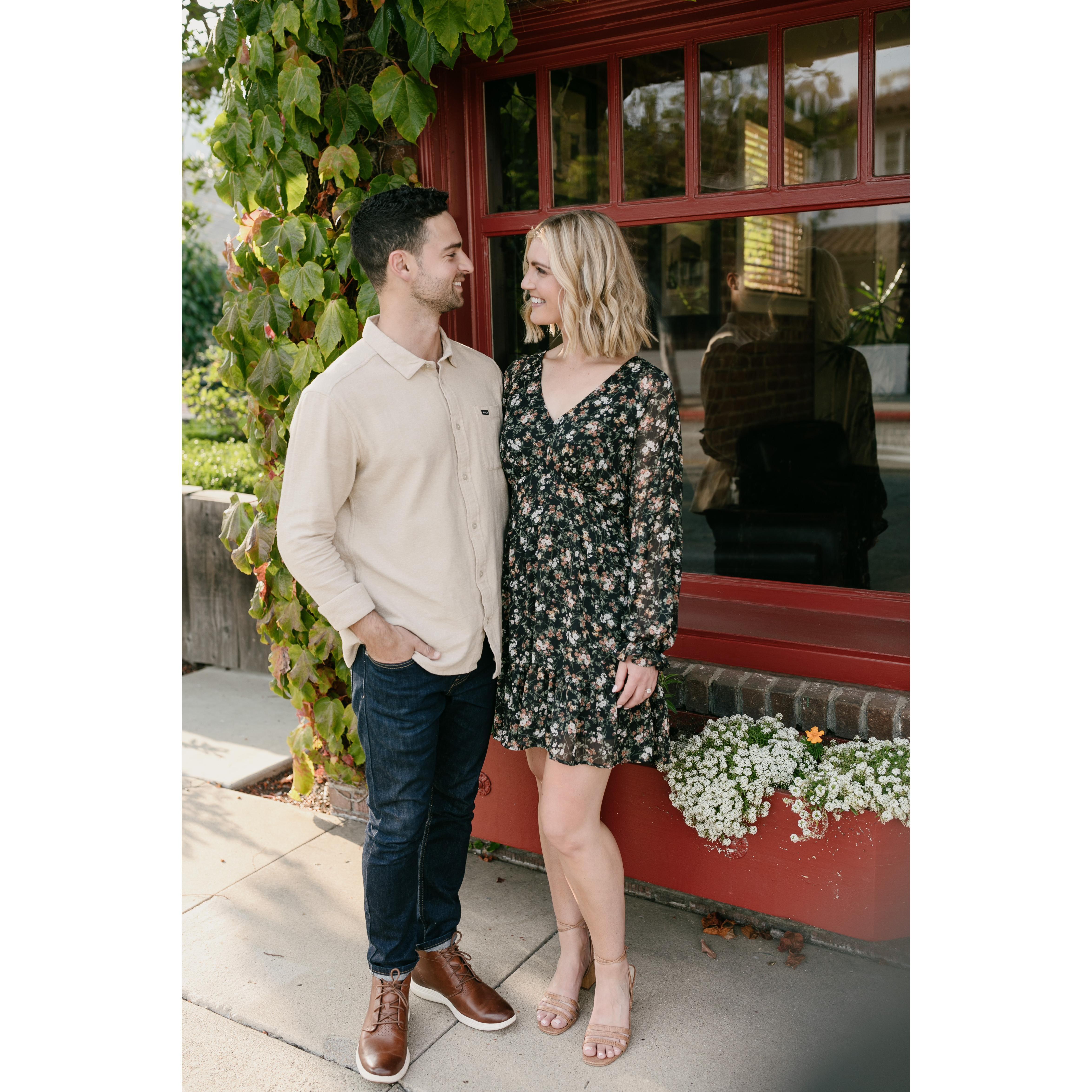 Celebrating one year until the wedding with a trip to San Luis Obispo