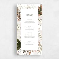 White Wedding Menu - Segovia
