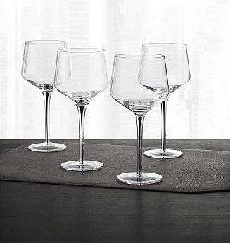 Hotel Collection Set of 4 Black-Cased Stem Wine Glasses, Created for Macy's
